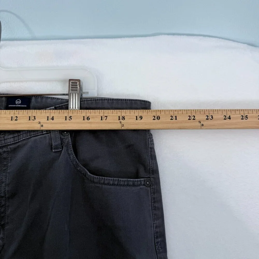 AG Adriano Goldschmied The Graduate Pants Mens 38x30 Gray Tailored Leg  Stretch